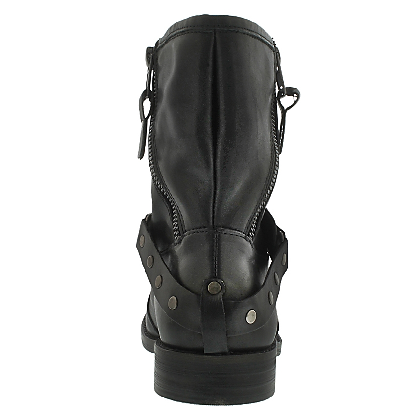 Lds Nacho black leather pull on boot