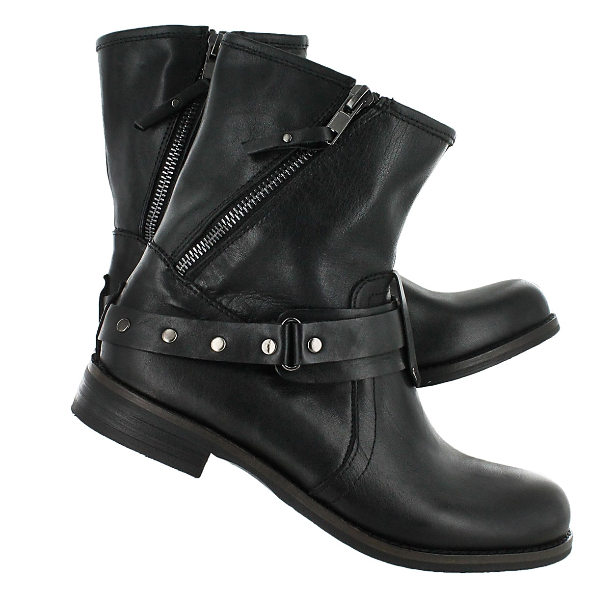 Lds Nacho black leather pull on boot