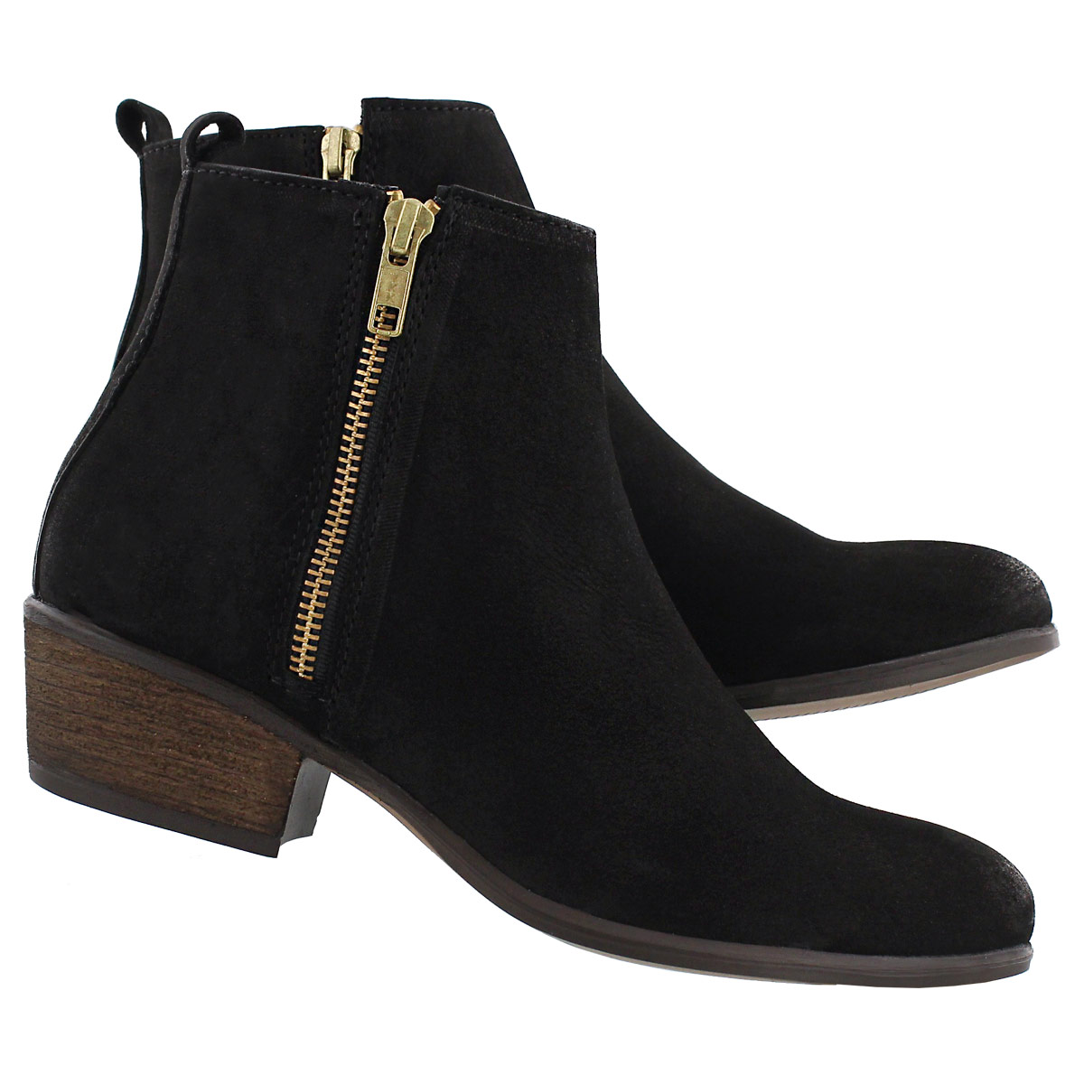 Lds Neovista blk nbck zip up ankle boot