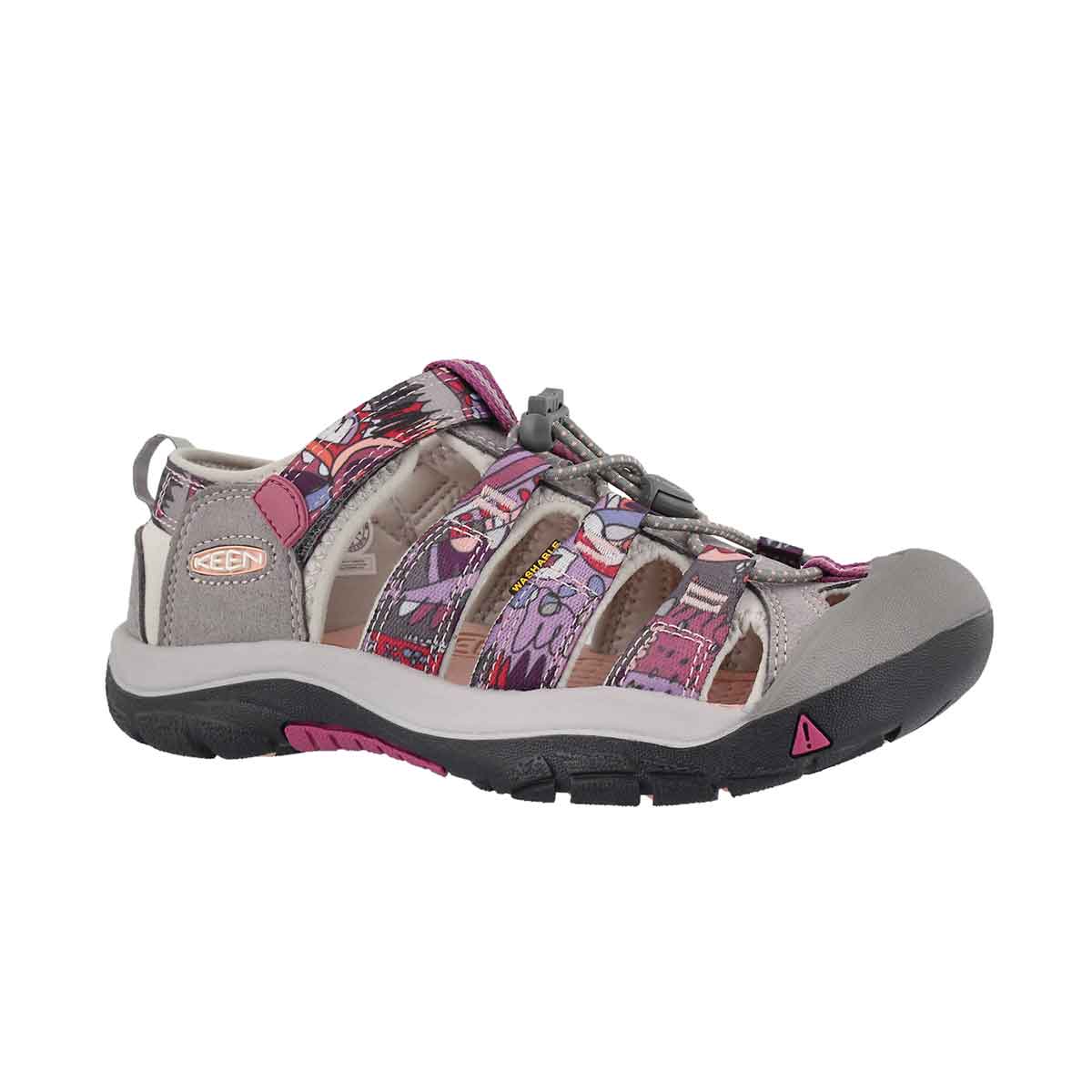 Grls Newport H2 grape kiss print sndl