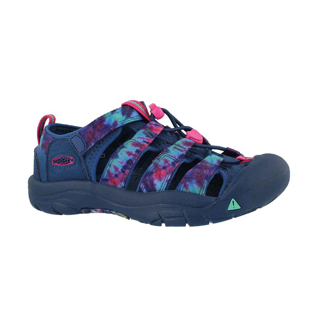 Grls Newport H2 nvy tie dye sndl