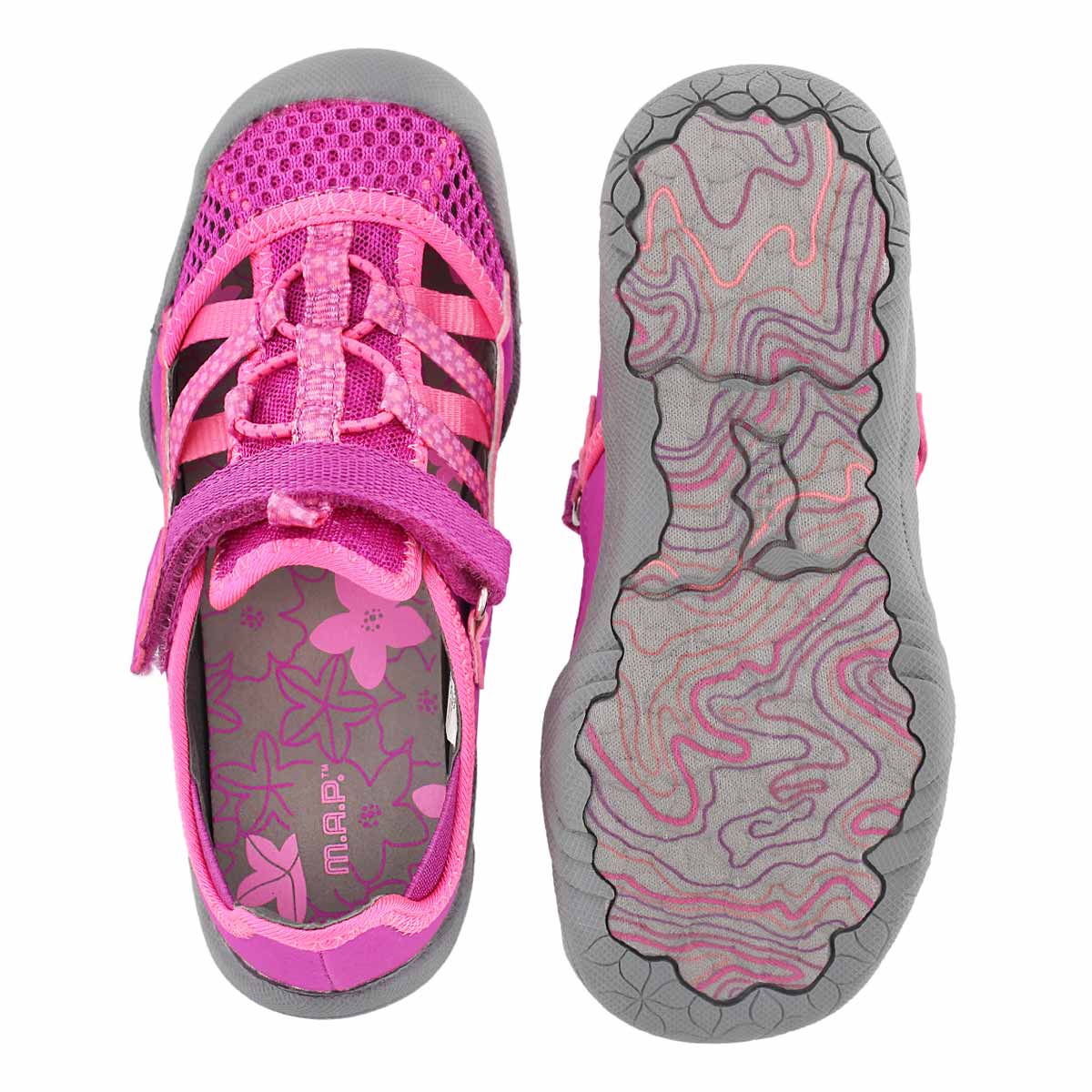 Grl Niagara berry fisherman sandal
