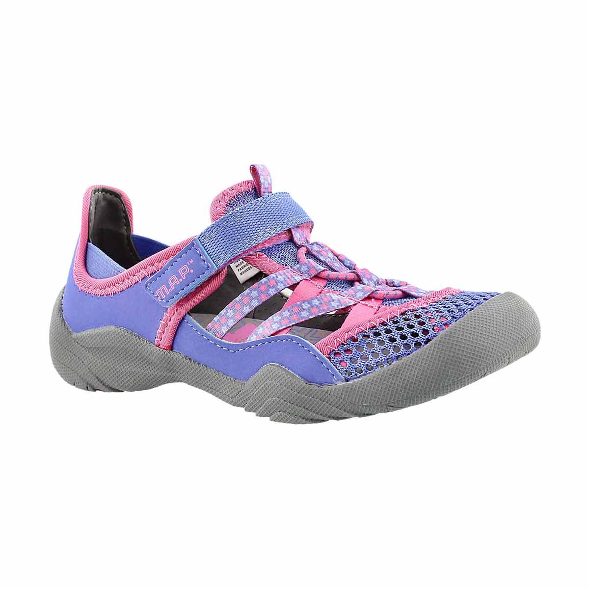 Girls' NIAGARA perriwinkle fisherman sandals