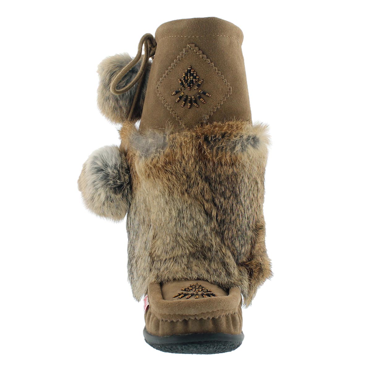 Lds Niska 3 birch rabbit collar mukluk