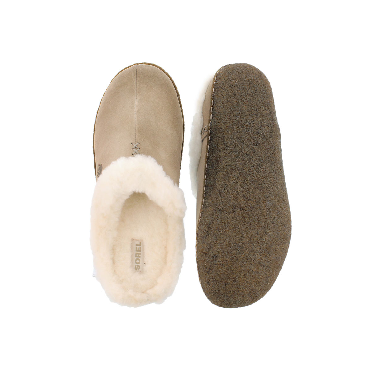 Pantoufle beige NAKISKA SLIDE, fem