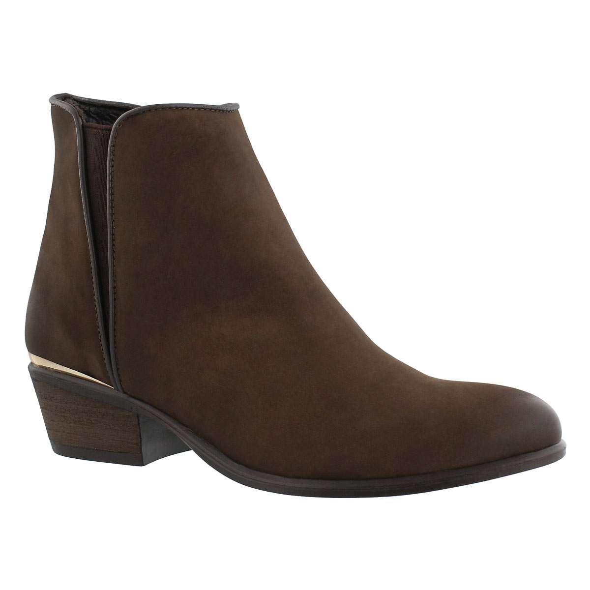 Women's NOBLE brown ankle booties