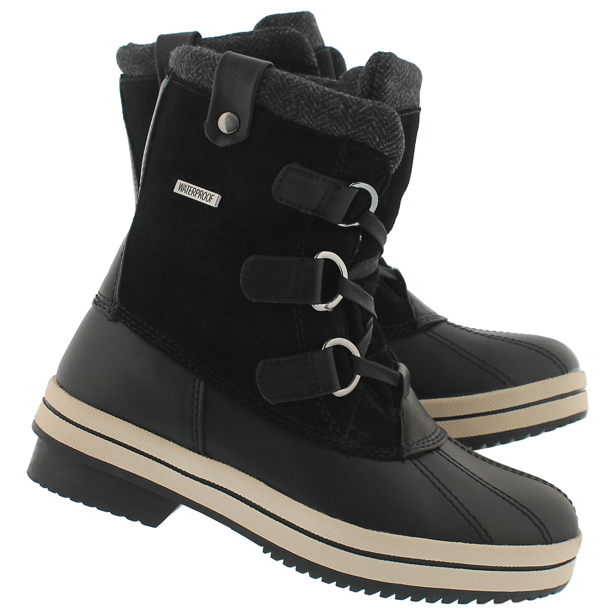 Botte d'hiver imp. North Bay, noir, fem