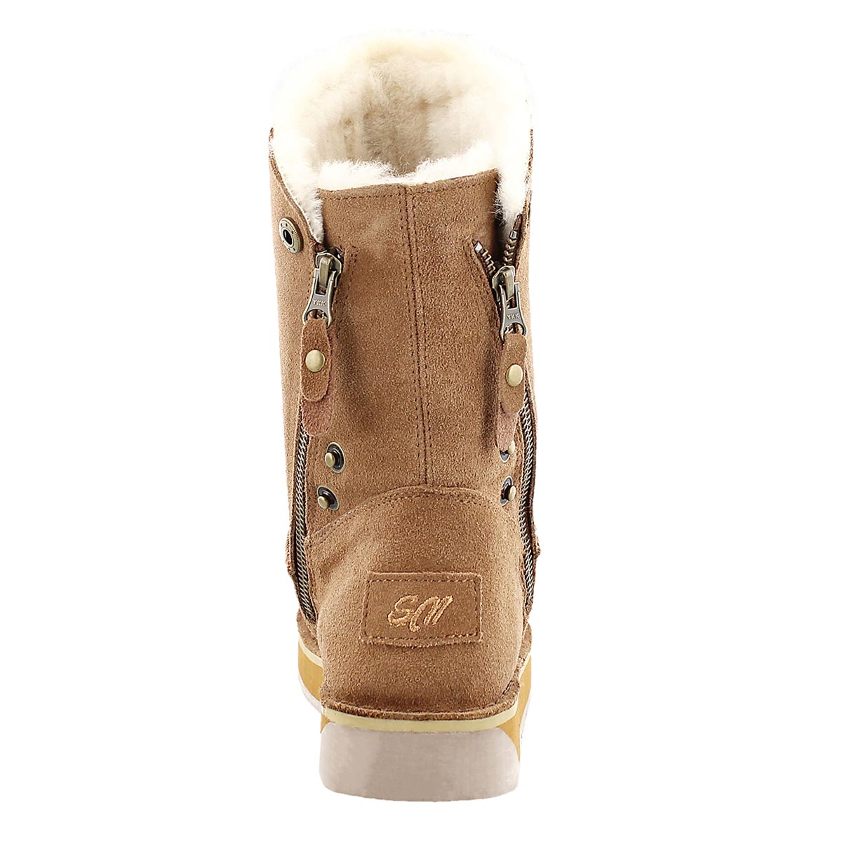 Lds Norway chestnut suede zipper boot