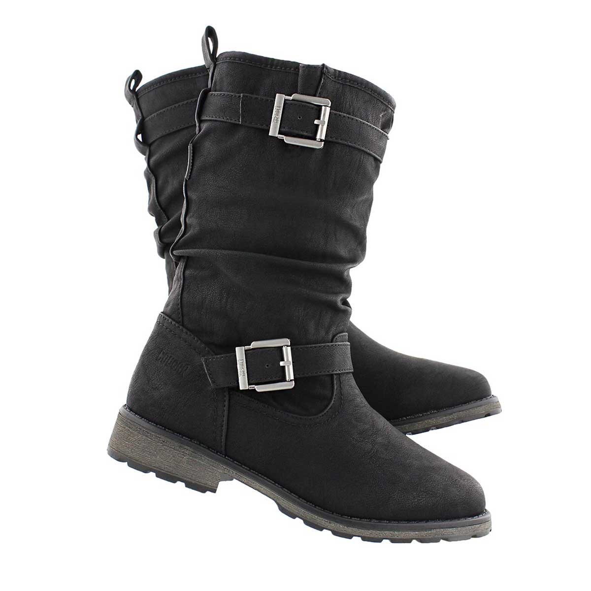 Grls Nota blk wpf mid calf boot