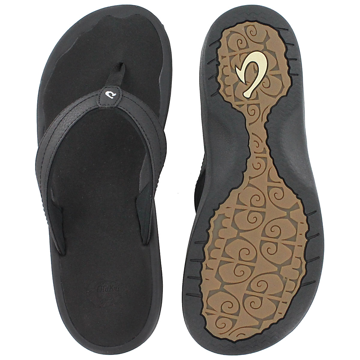 Lds Ohana black thong sandal