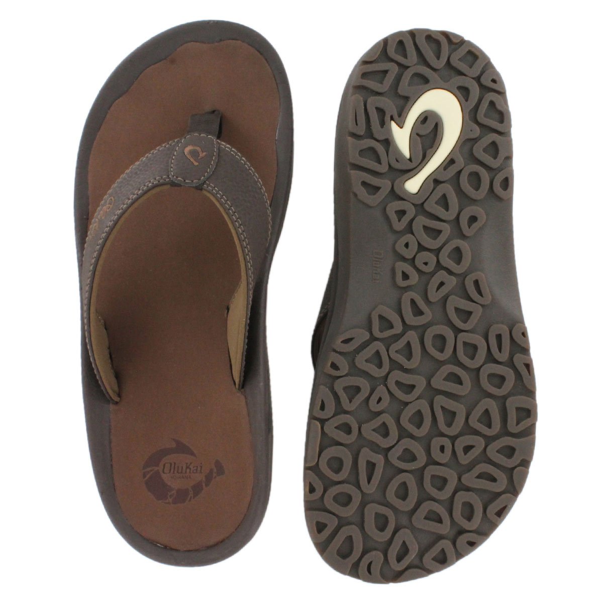 Sandale tong OHANA, java foncé, hommes