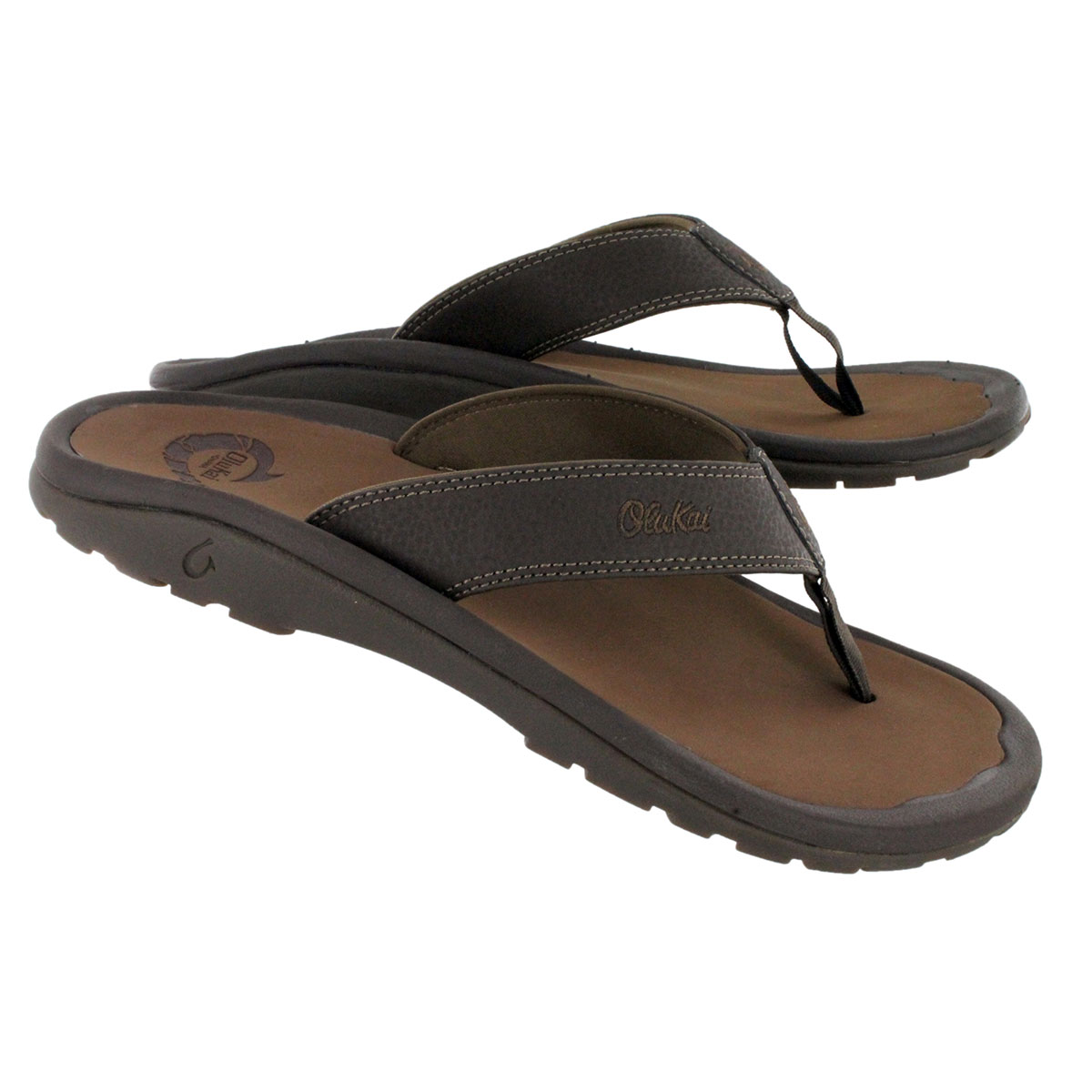 Sandale tong OHANA, java foncé, hommes