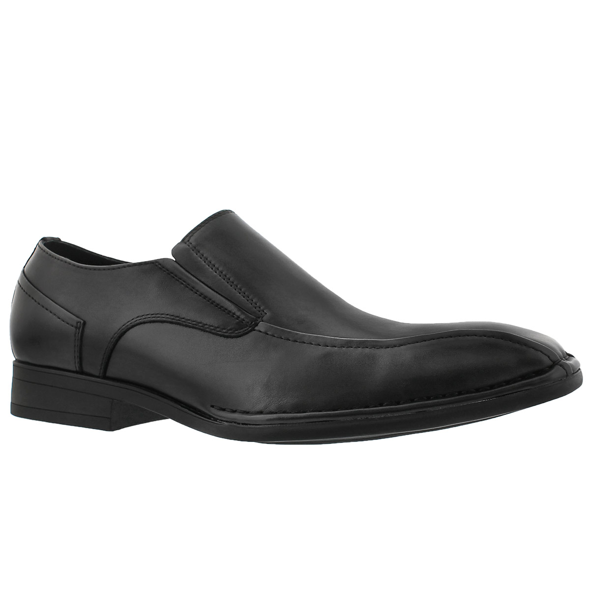 Men's OLIVIERI black dress loafers - Wide