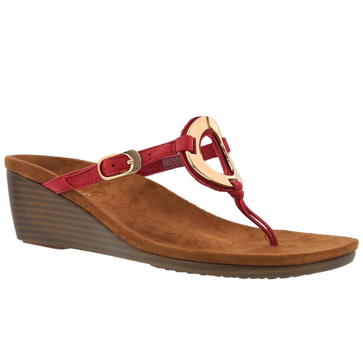 Women's ORCHID red arch support thong sandals