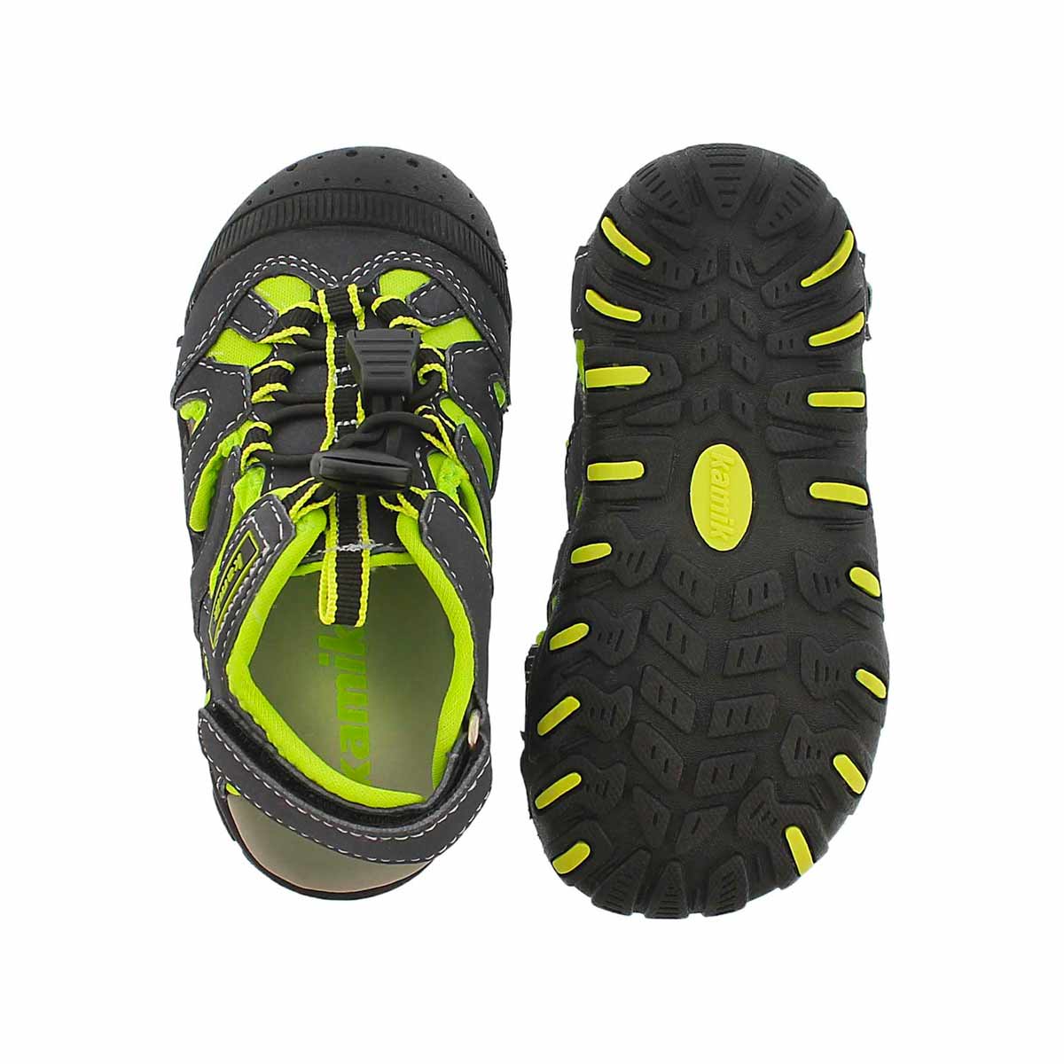 Infs-b Oyster green fisherman sandal