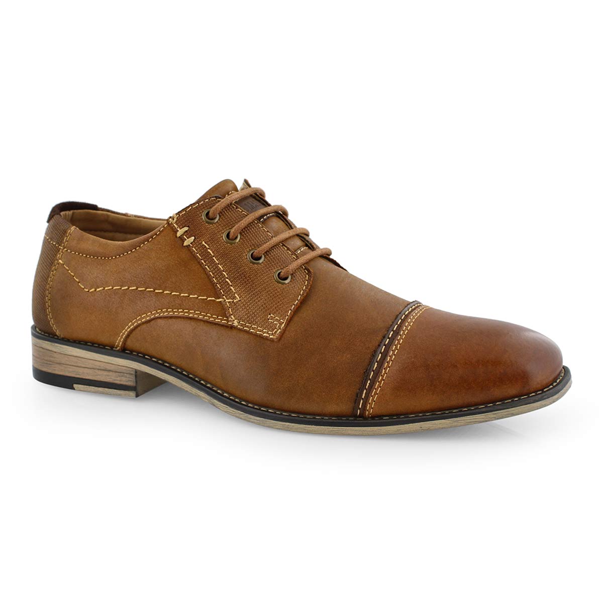 Mns P-Jesper dark tan casual oxford