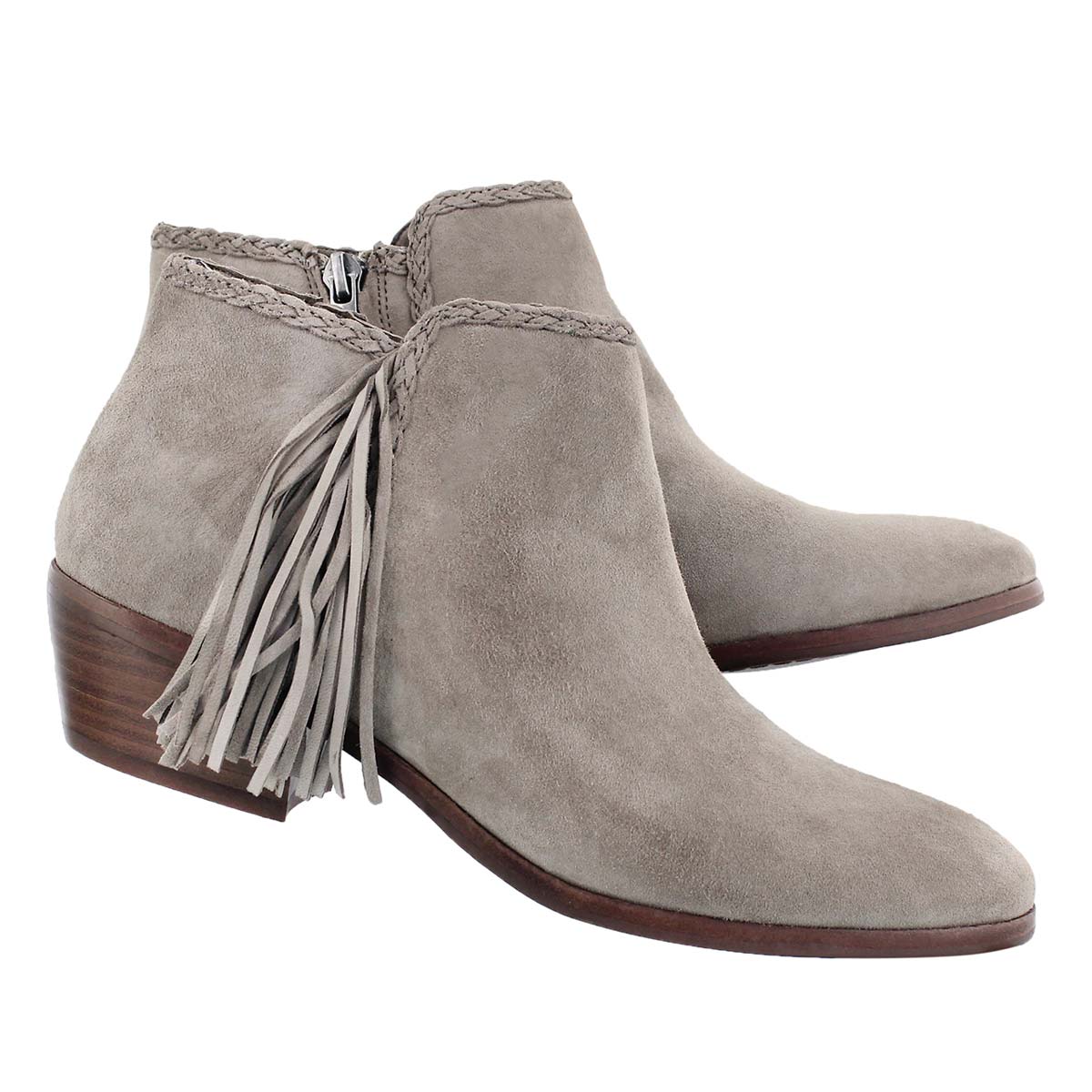 Lds Paige putty fringe casual bootie