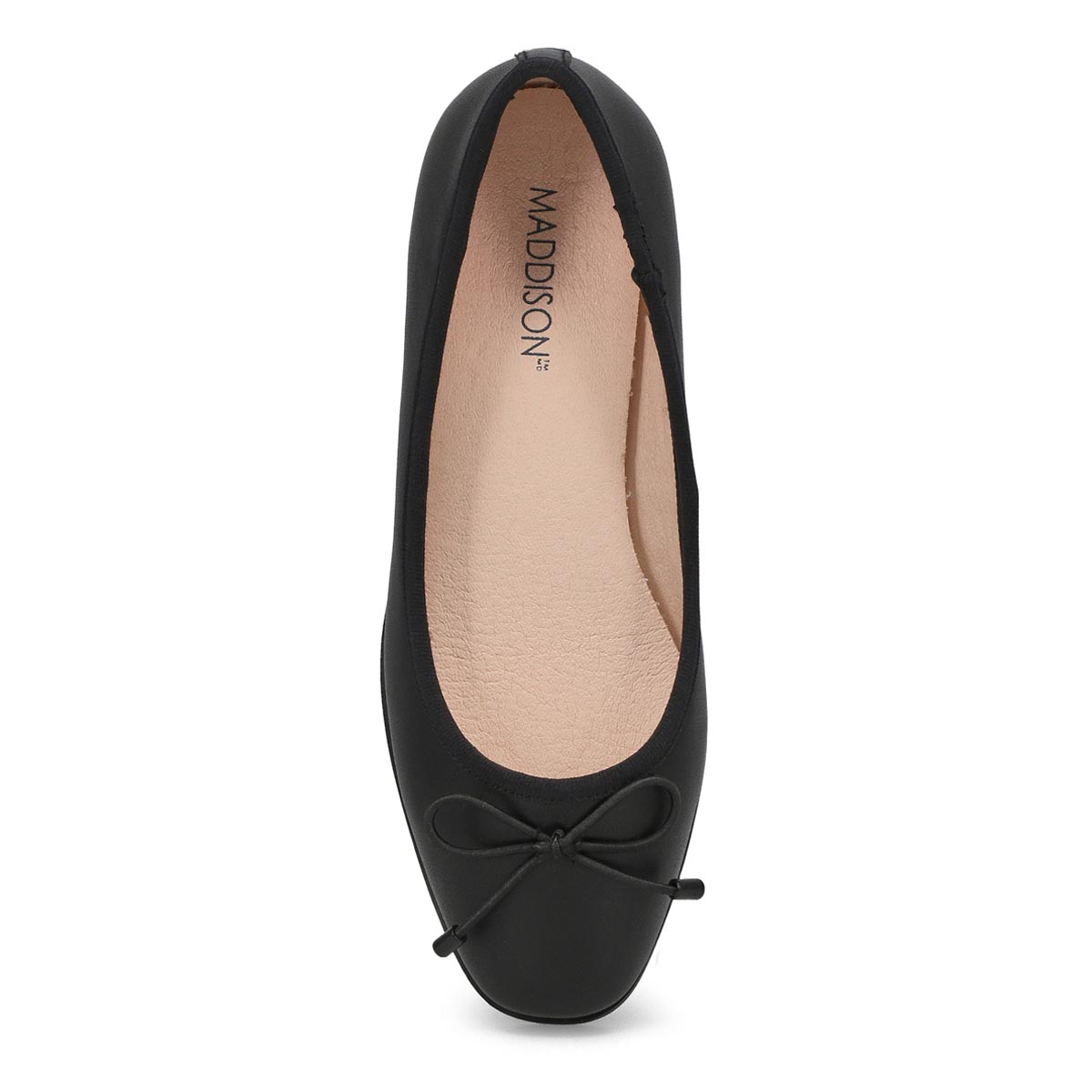 Ballerine en cuir PAISLEE, noir, femmes