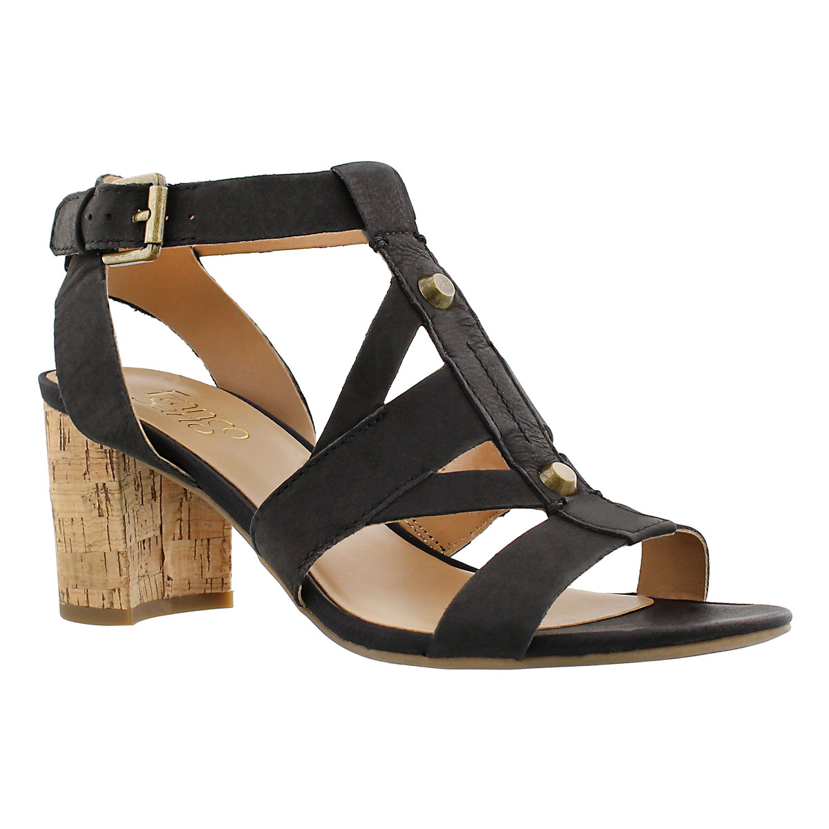 Lds Paloma black dress sandal