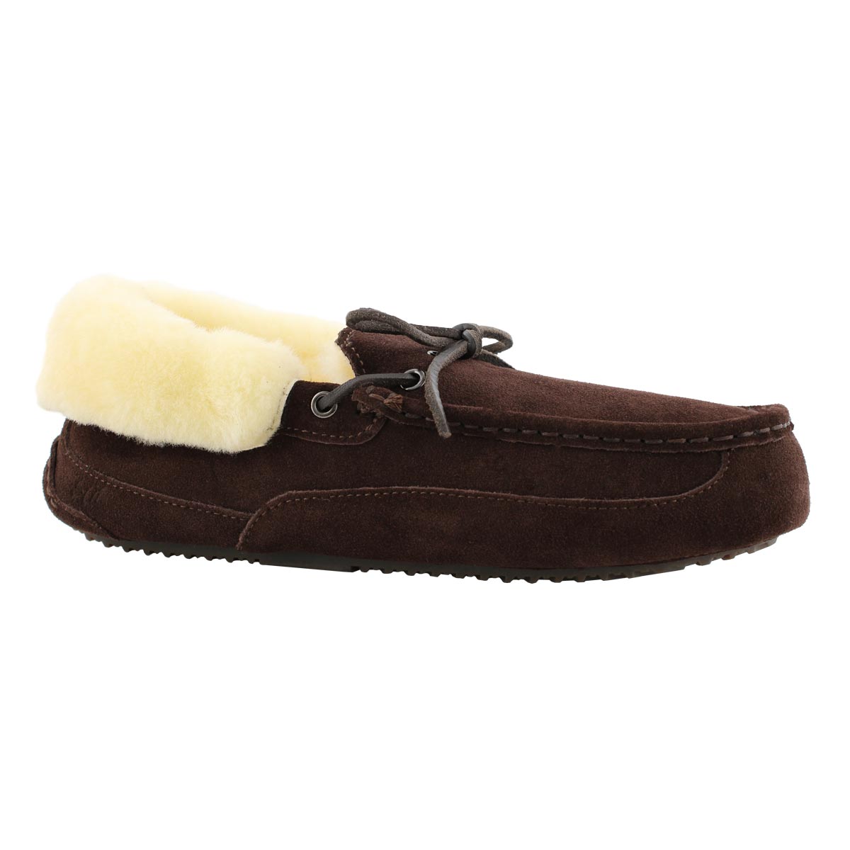 Mns Patrick II choc shearling lined moc