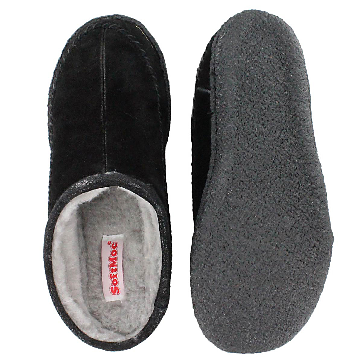 Mns Pauly III blk suede open slipper