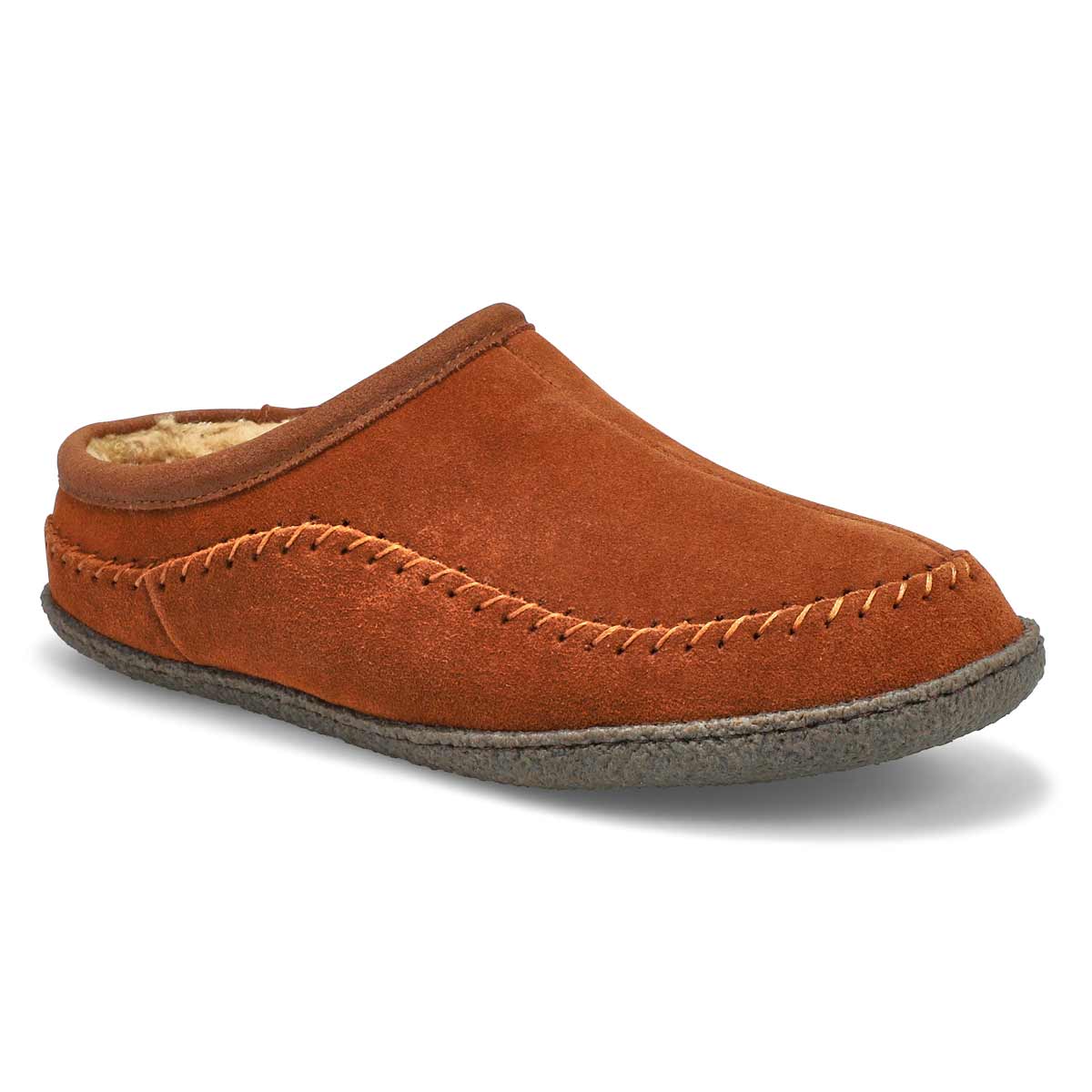 Mns Pauly III spice suede open slipper