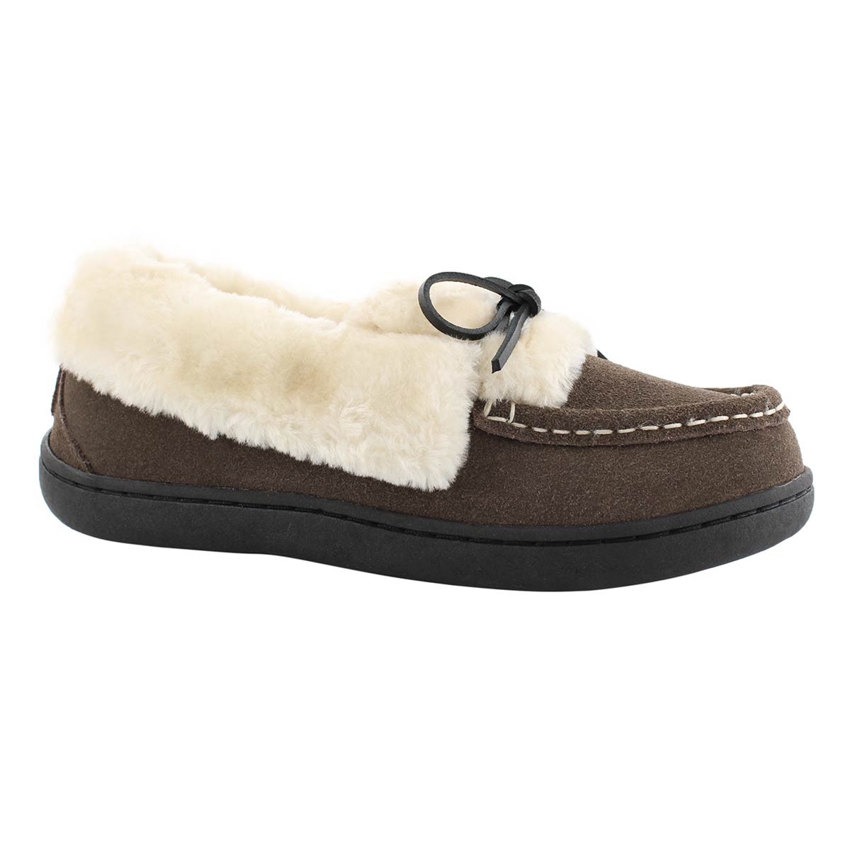 Lds Paz grey suede ballerina moc