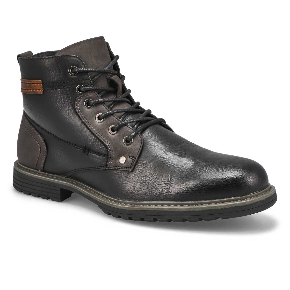 SoftMoc Men's Pilot Ankle Boot Black