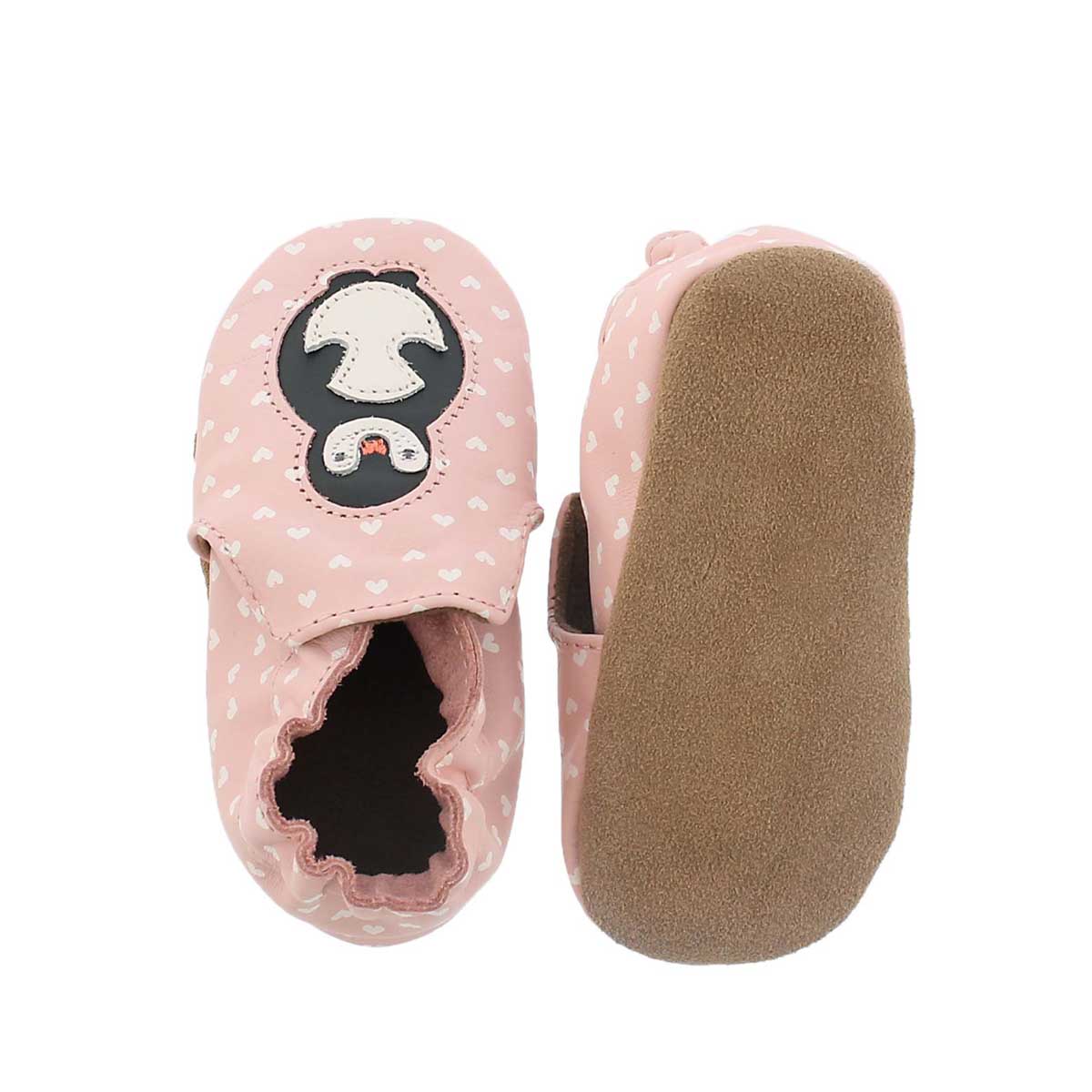 Inf Piper Penguin pastel pink slipper