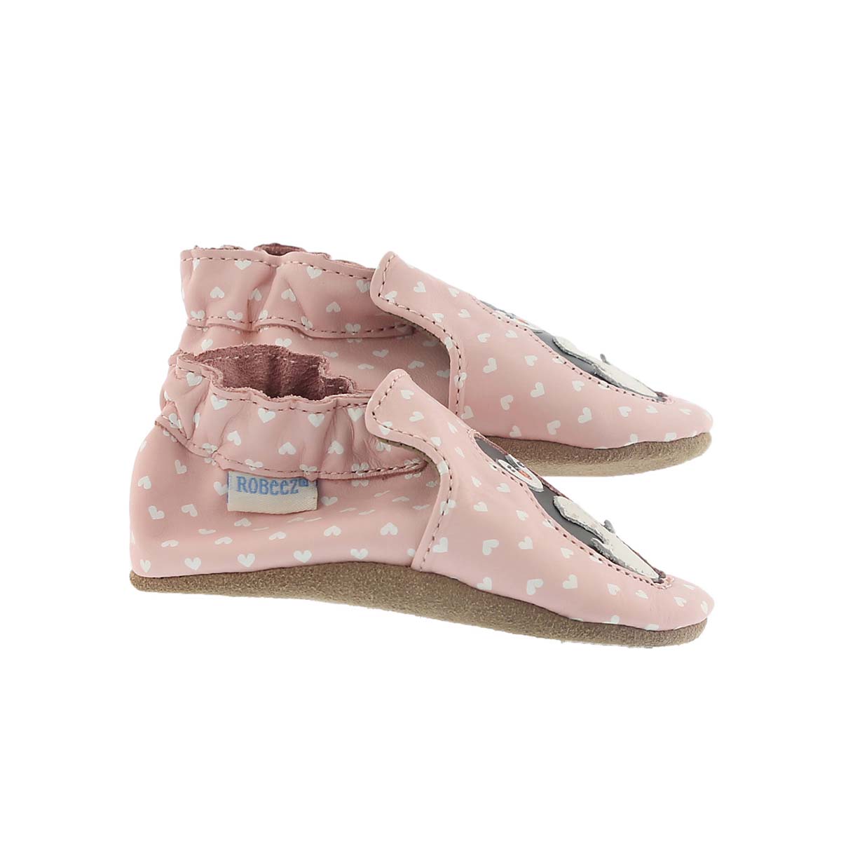 Inf Piper Penguin pastel pink slipper