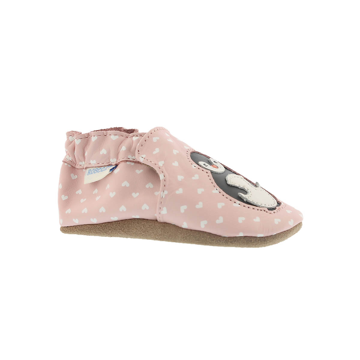 Inf Piper Penguin pastel pink slipper
