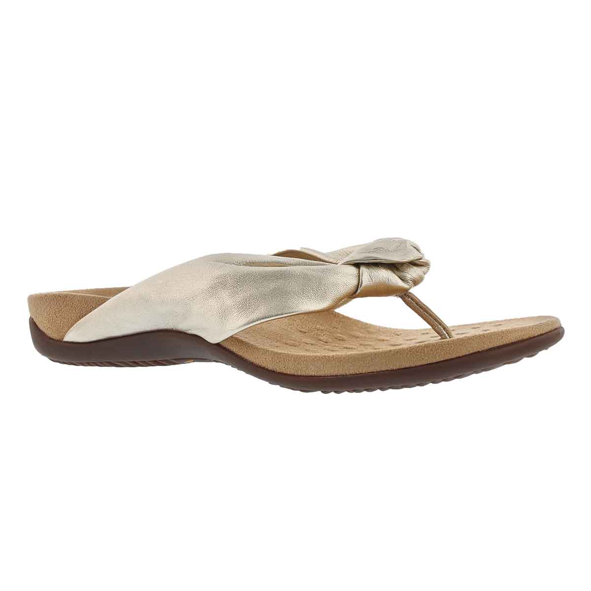 Women's PIPPA champagne arch supprt thong sandals