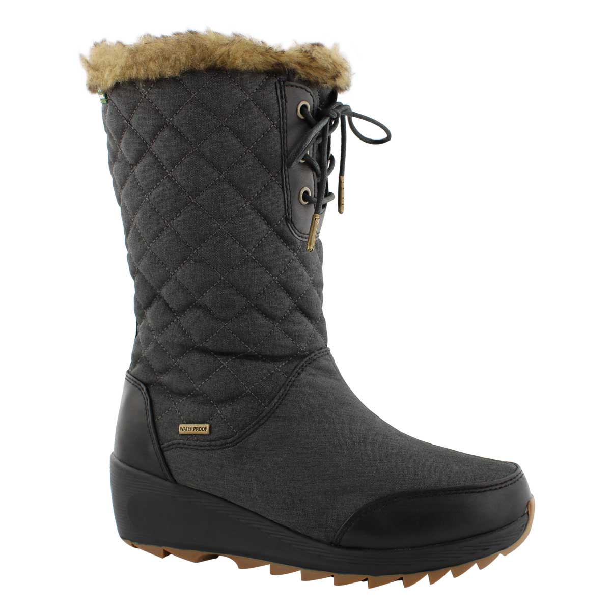 Lds PlateauZip black wtpf winter boot