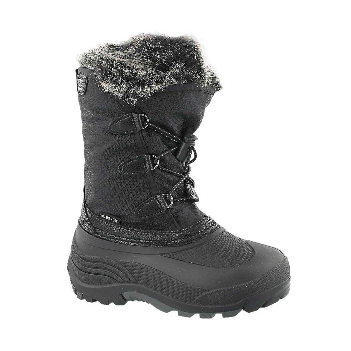 Grls Powdery blk wtpf winter boot