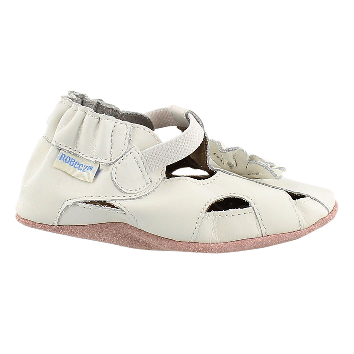 Infs-g Pretty Pansy white soft slipper