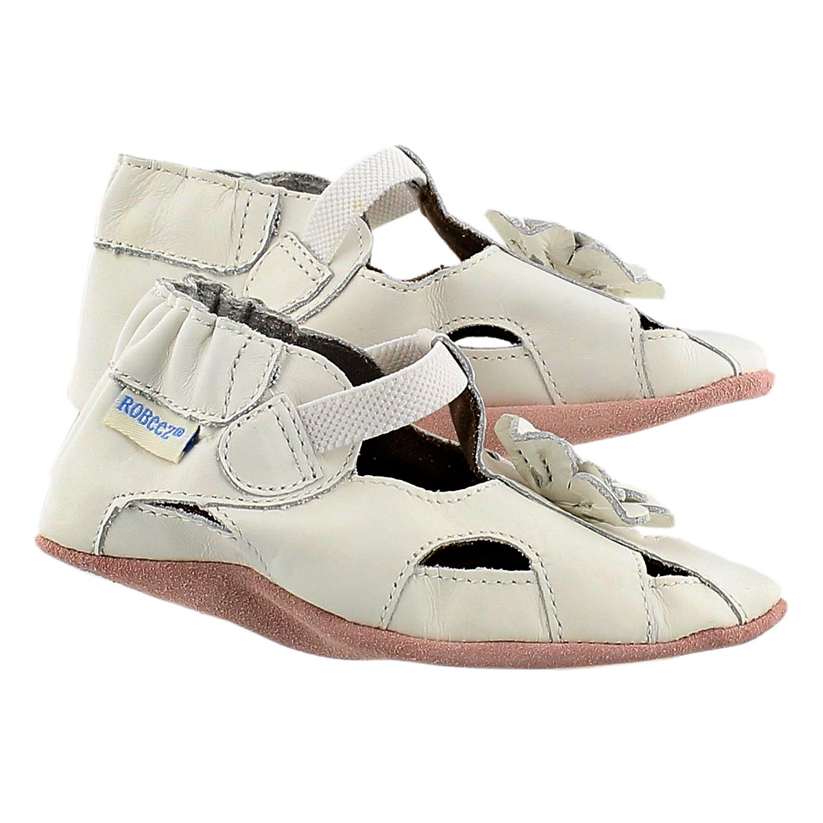 Infs-g Pretty Pansy white soft slipper