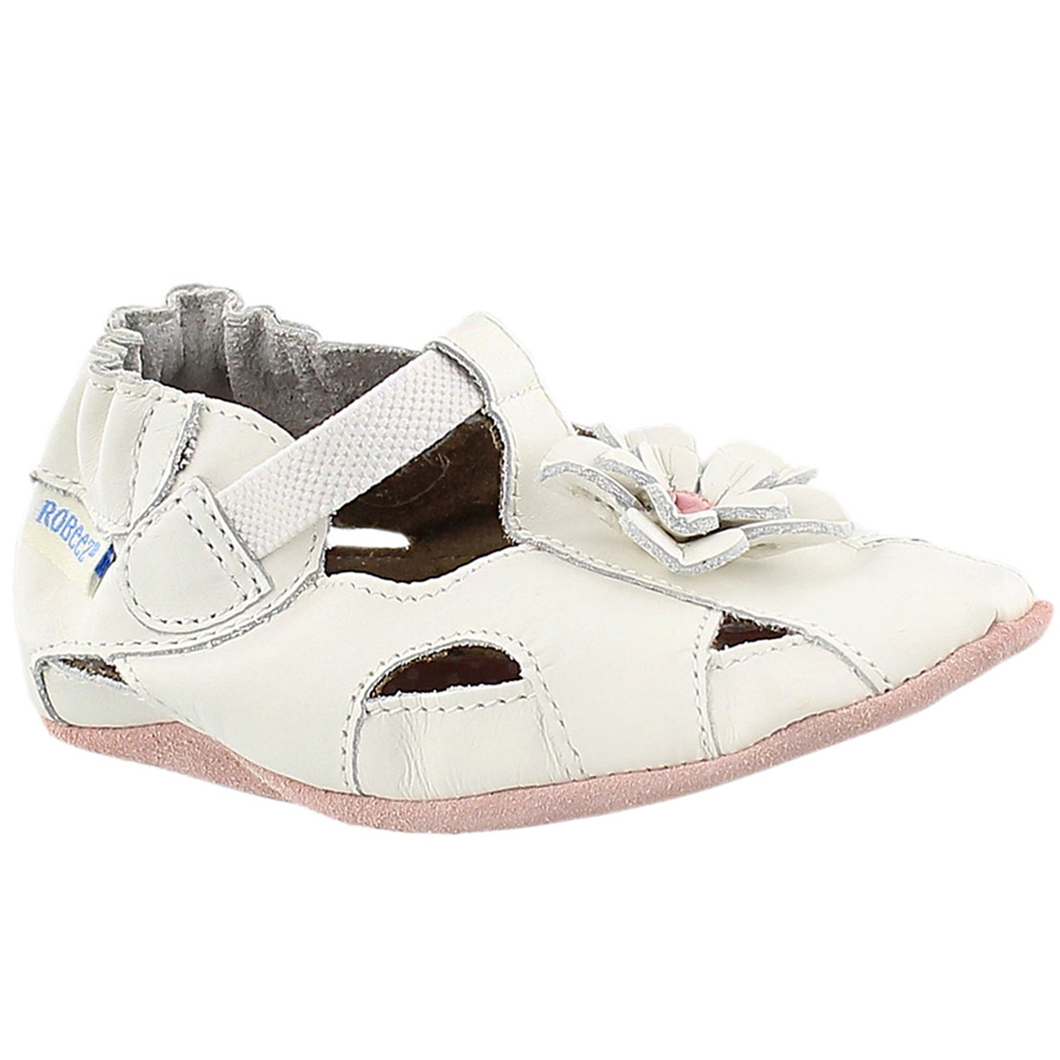 Infs-g Pretty Pansy white soft slipper