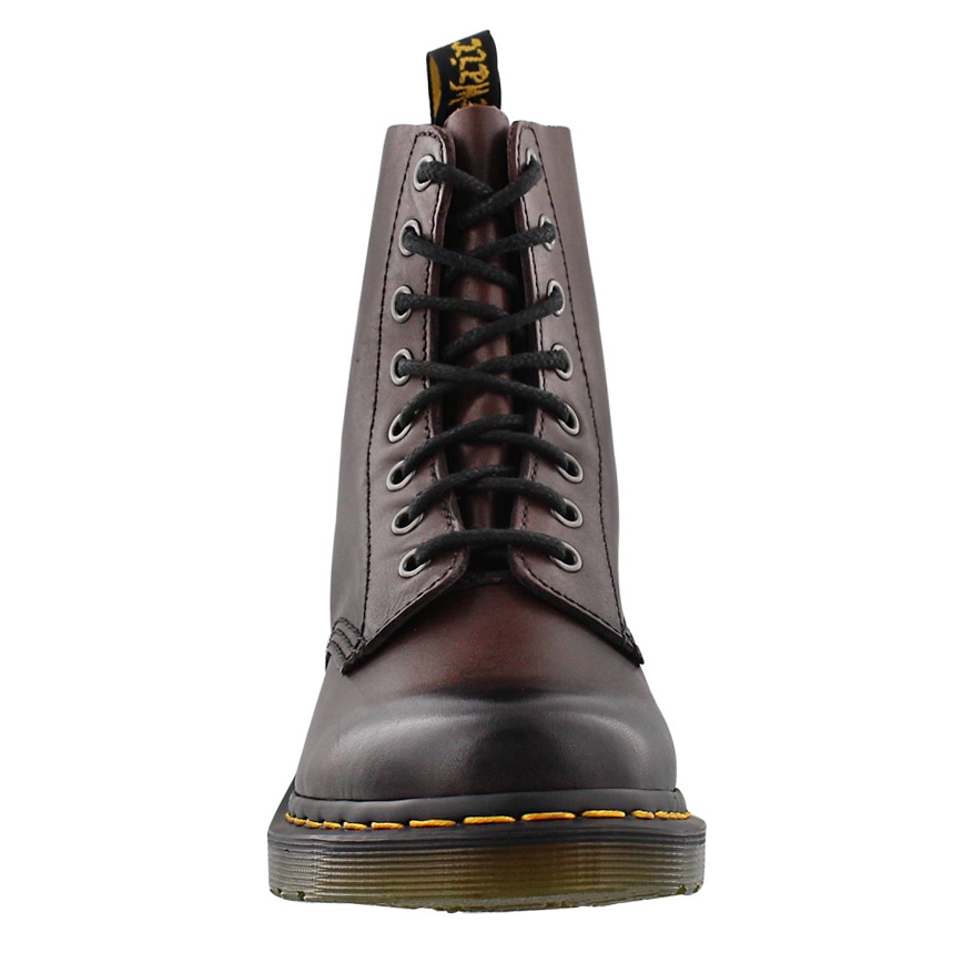 Botte PASCAL 8 œillets, cuir brun, fem