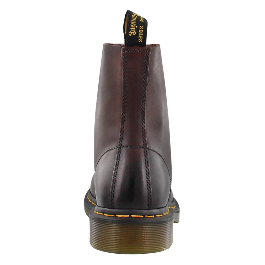 Botte PASCAL 8 œillets, cuir brun, fem