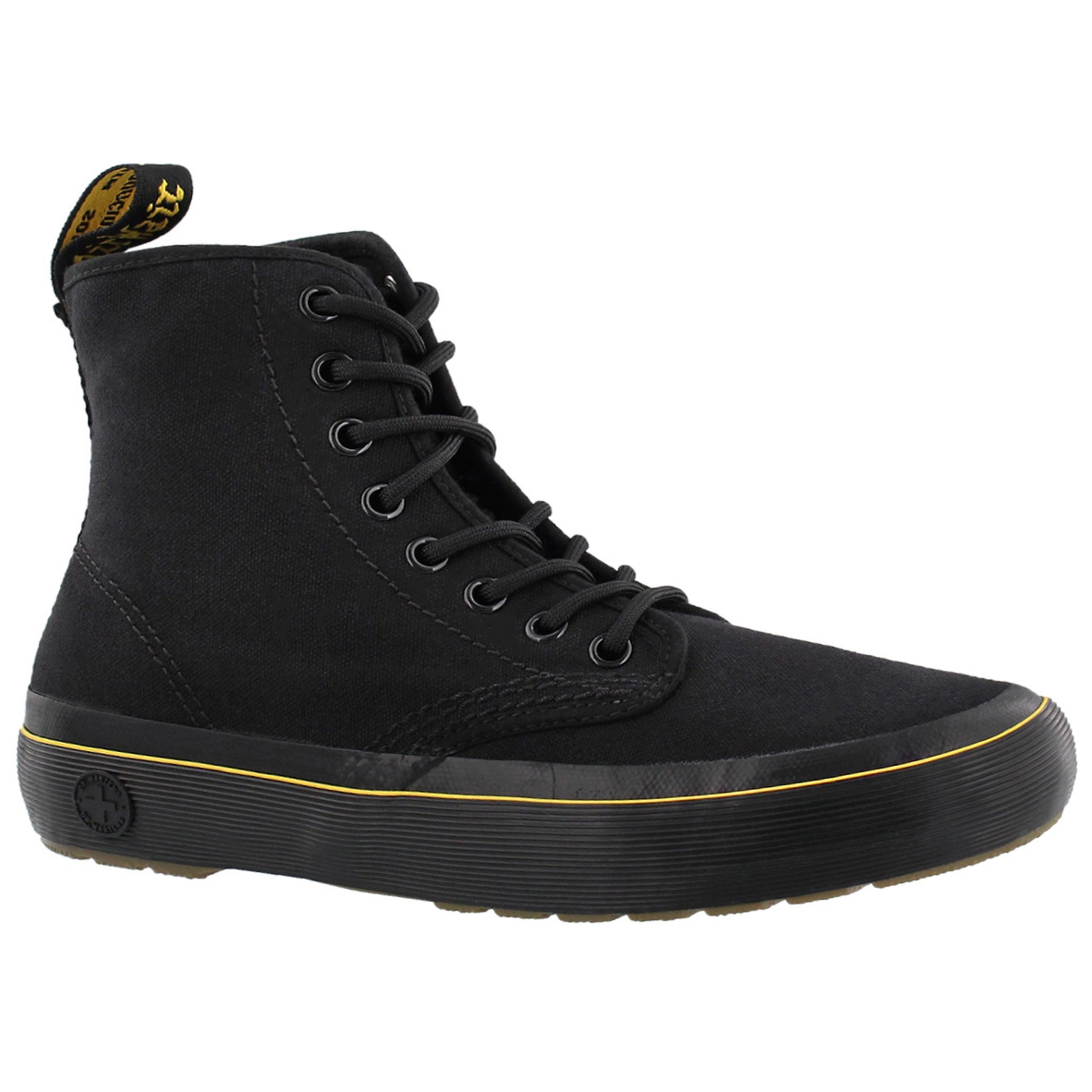Women's MONET black lace up combat boots