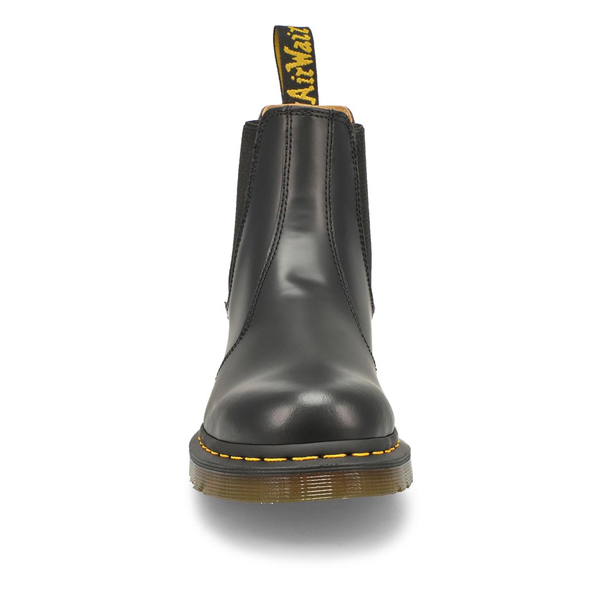2976 yellow stitch smooth leather chelsea boots size 7