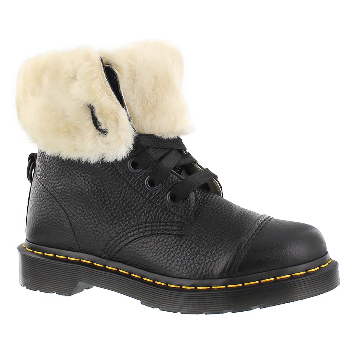 Lds Aimilita FL 9-eye black combat boot