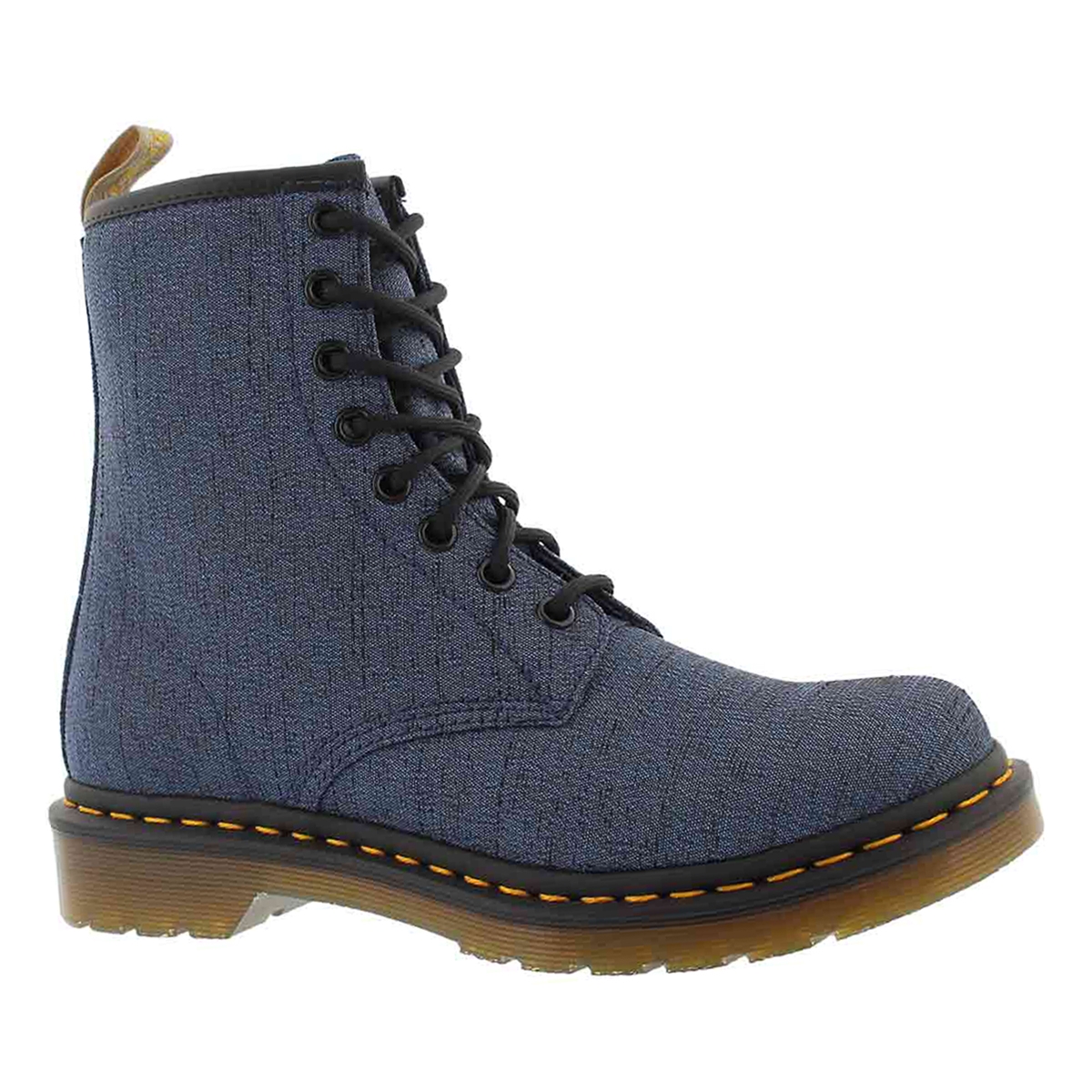 Women's VEGAN CASTEL 8-EYE indigo boots