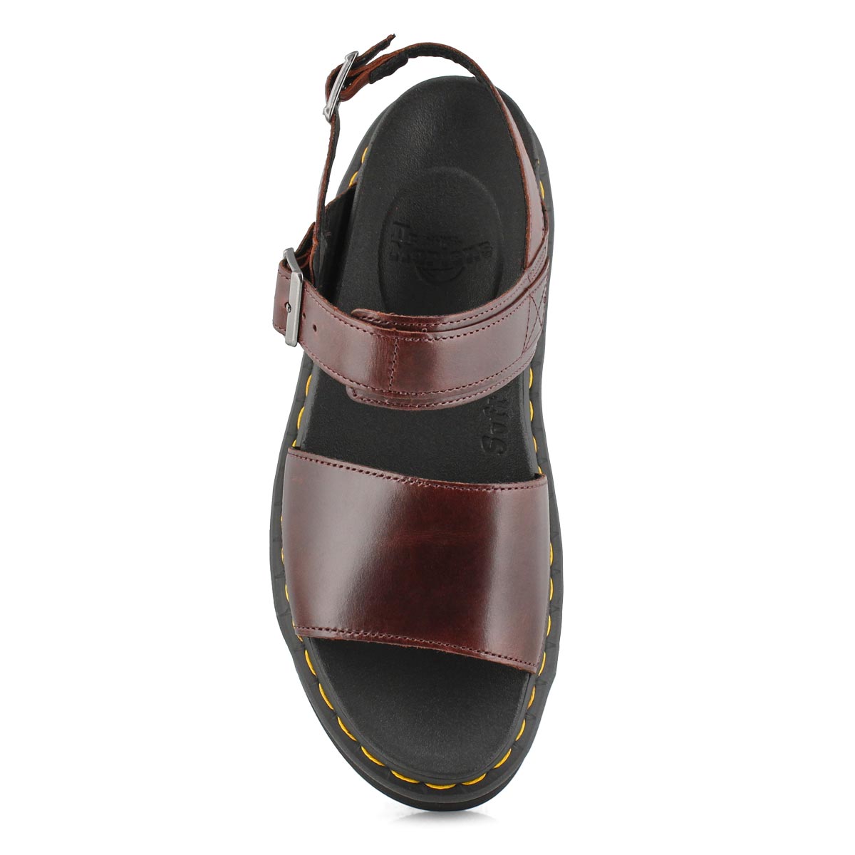 dr martens voss sandals cow print