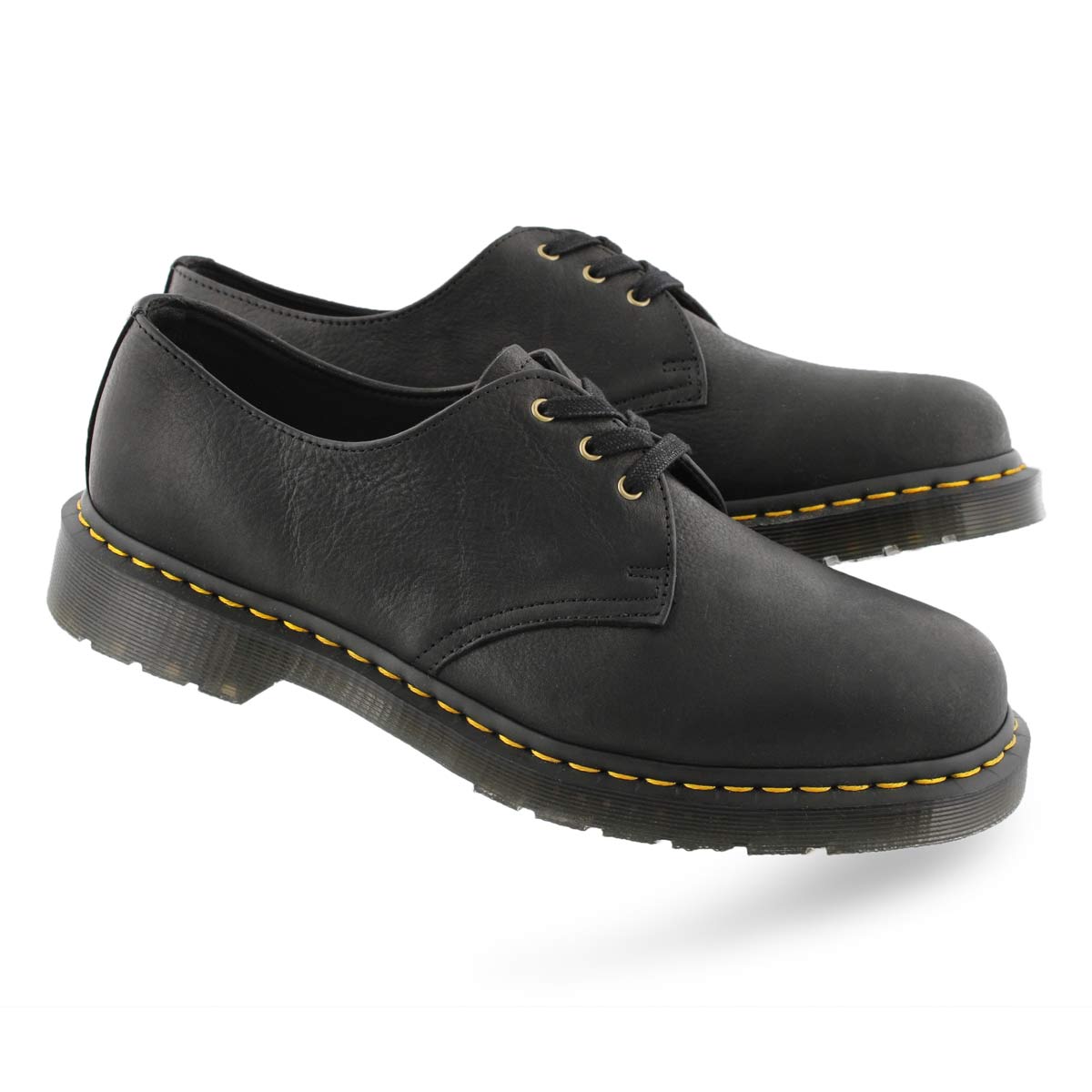 1461 zip tumbled leather oxford shoes