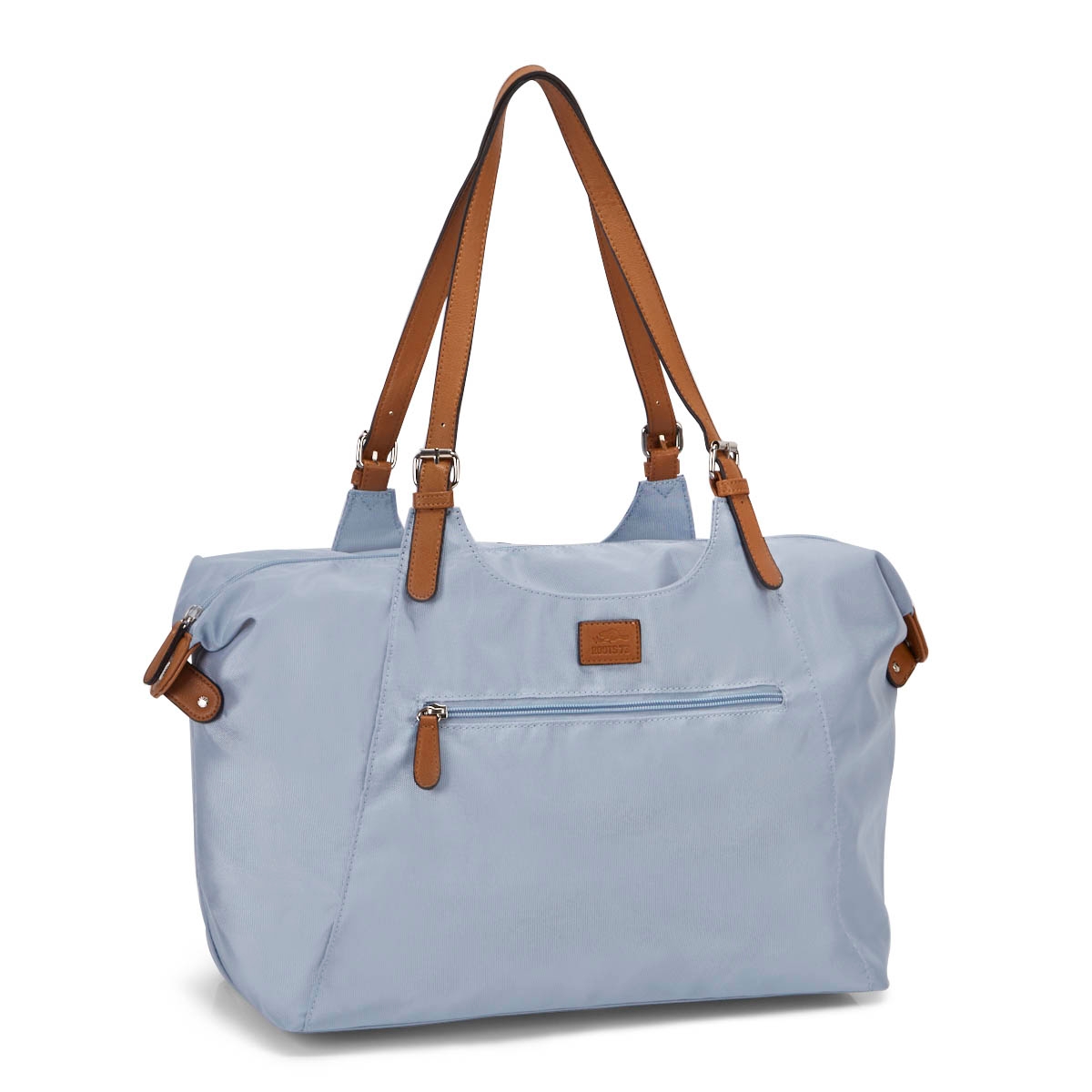 Lds Roots73 lt blue nylon large tote bag