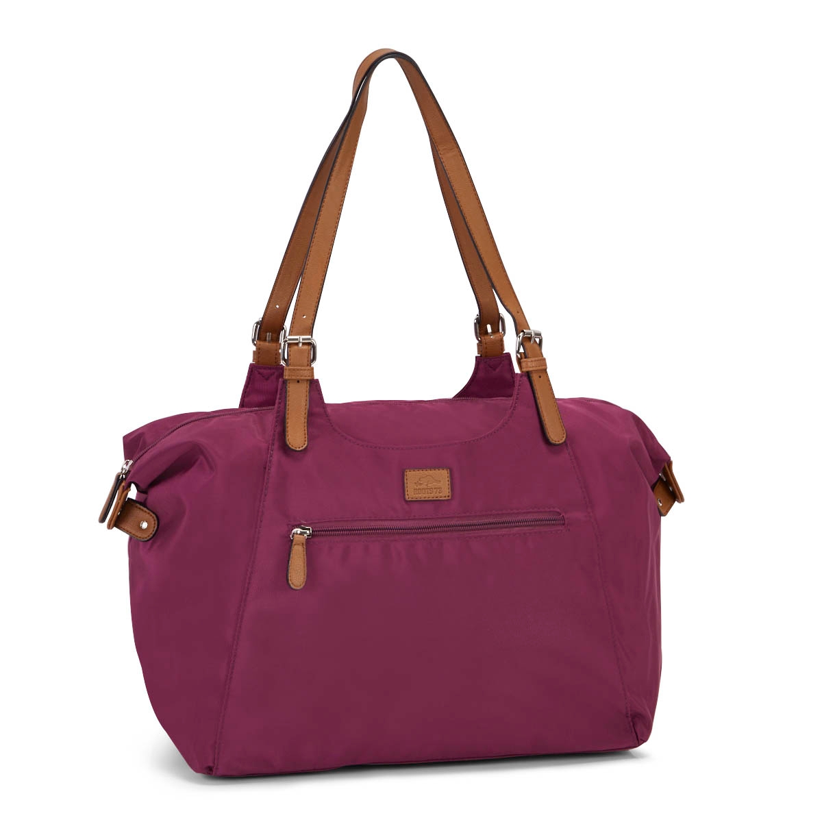 Lds Roots73 magenta nylon large tote bag