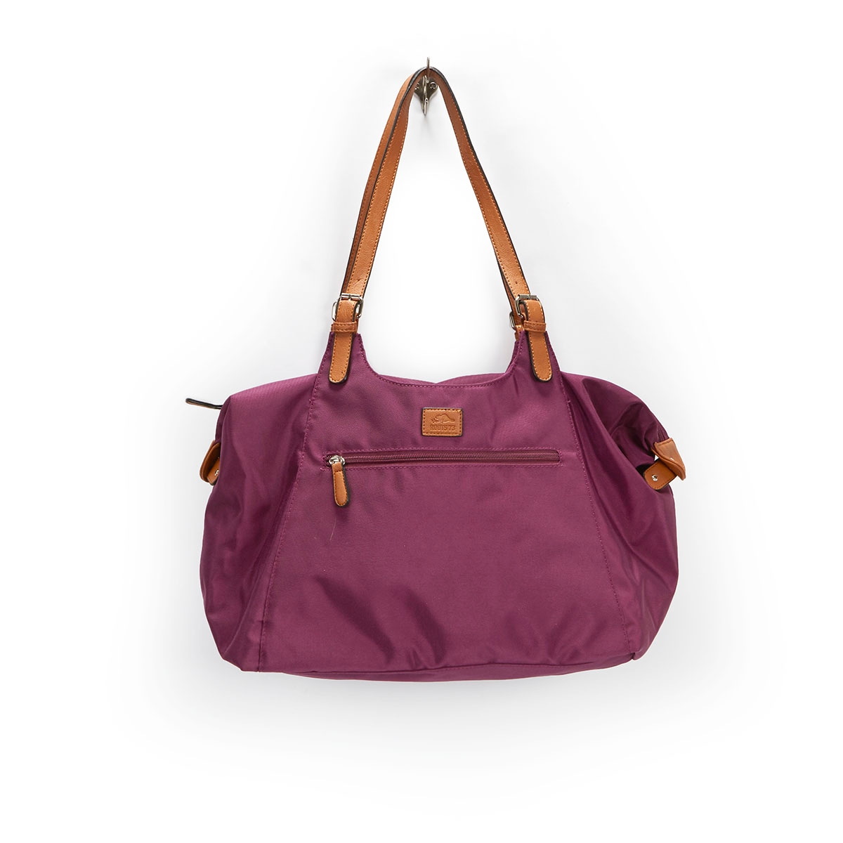 Lds Roots73 purple nylon large tote bag