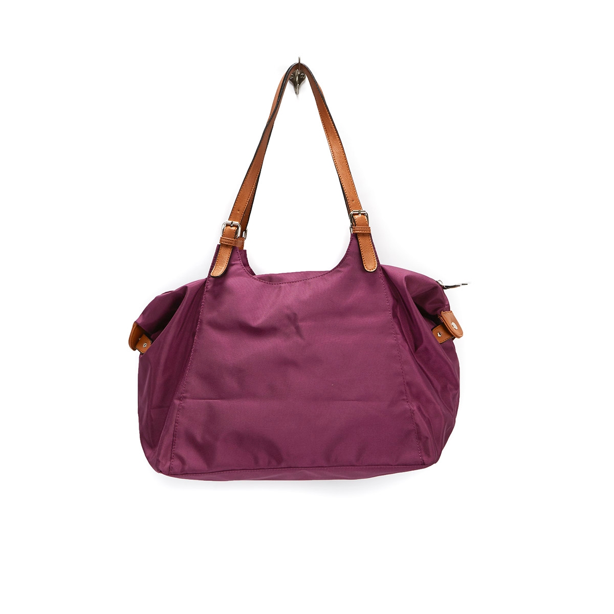 Lds Roots73 purple nylon large tote bag