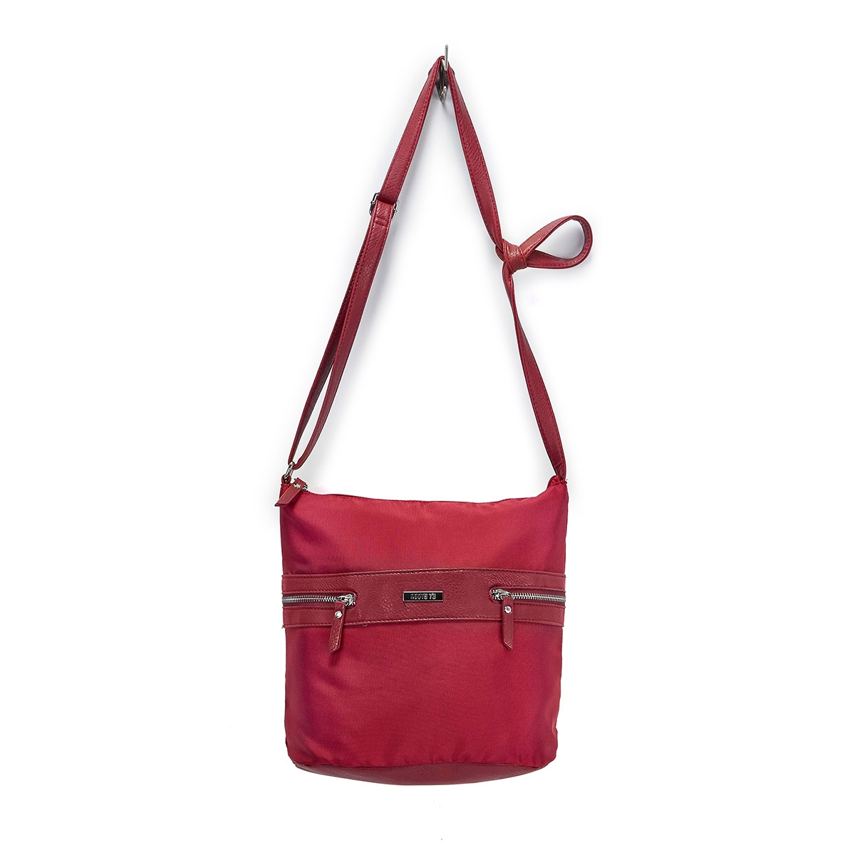 Lds Roots73 red pebble hobo bag
